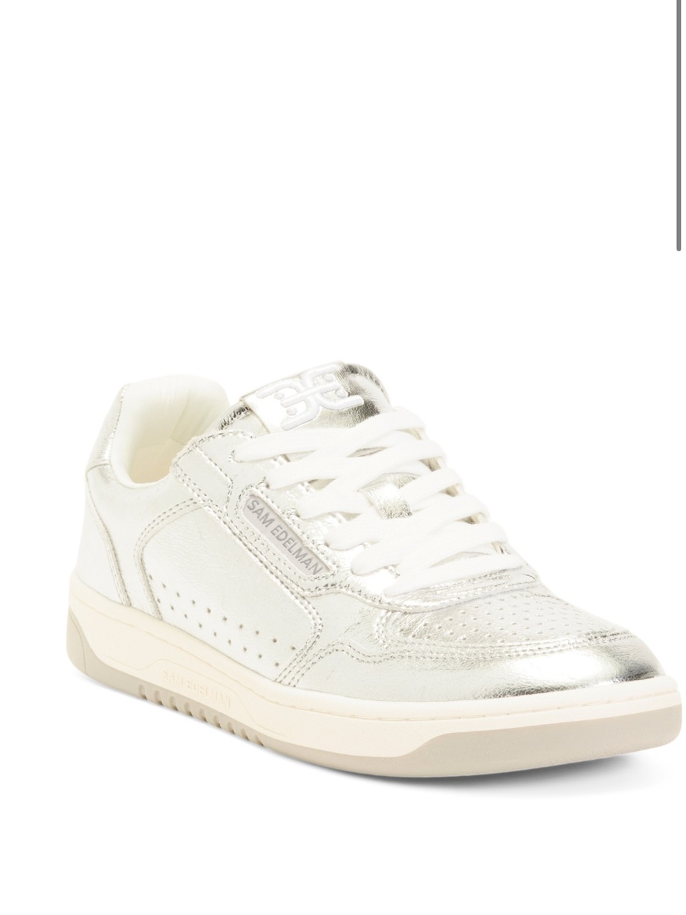 Sam Edelman Silver harper sneakers NWT